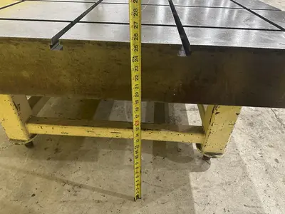 5' X 10' STEEL LAYOUT TABLE: STOCK #22156