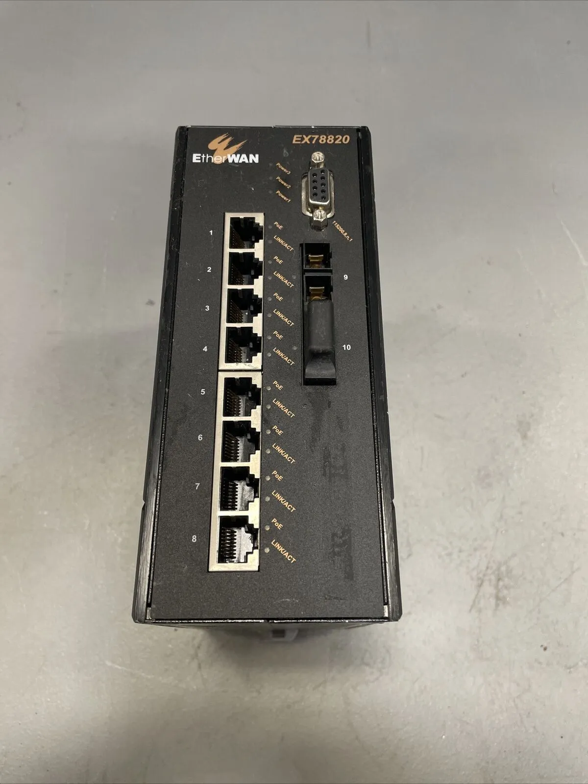 EtherWAN EX78820-10B 8-Port Hardened Managed PoE Switch @2B