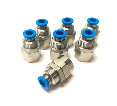 USED FESTO BULKHEAD PUSH-IN FITTING G1/4" X 6MM TUBE