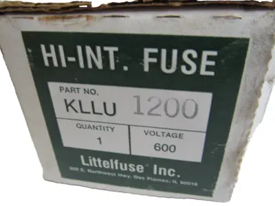 NEW LITTELFUSE KLLU-1200 TIME DELAY FUSE KLLU1200