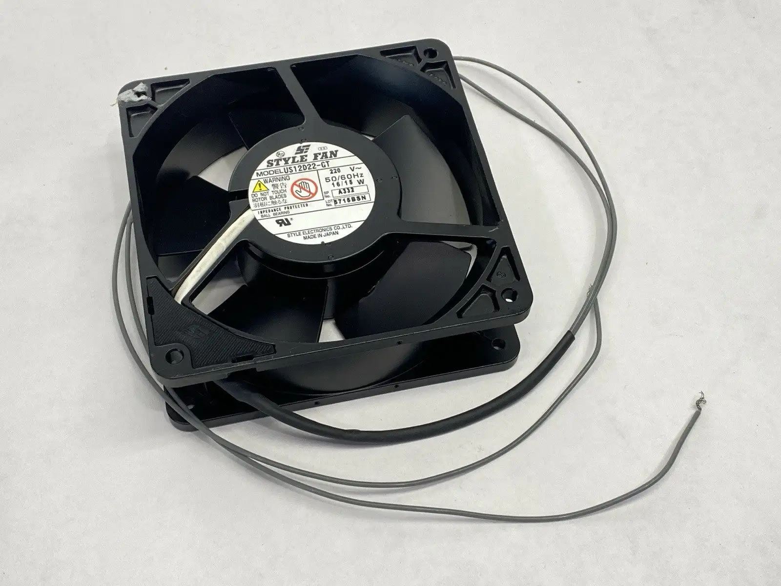 Used Style Fan AC Cooling Fan 220V 16/15W 50/60Hz Axial Fans Michigan US | Maverick Industrial Sales #1395193