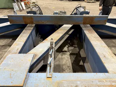 250 TON X 21' CAMBCO HYDRAULIC BEAM CAMBERING / BENDING MACHINE: YOBRO #24412