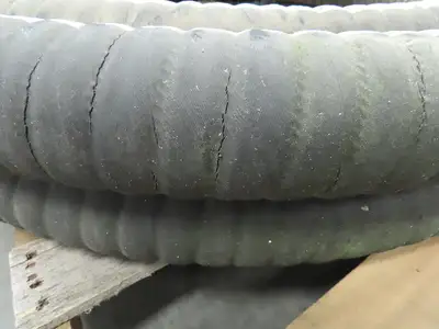 Jason 4470 Dry Bulk Material Suction Hose 3" ID x 50' Gum Rubber 75 PSI
