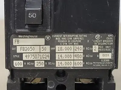 USED WESTINGHOUSE FB2050