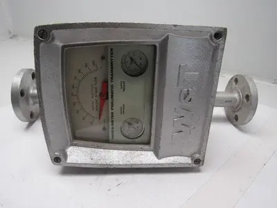 W&T Varea-Meter 4-1/4" SS Flange Mount Inline Pneumatic Transmitter 10-100%