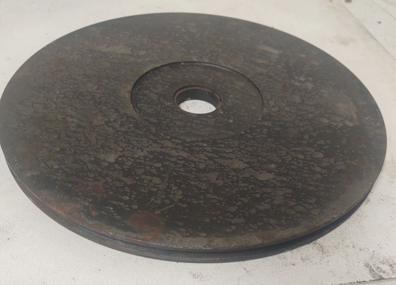 🔥12" Steel Single Groove Pulley Sheave Flat Belt P16168