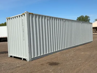 2026 40’L x 8’W x 9’ 6”T High Cube Shipping/Ground Container, swing doors on one end and four sets o...