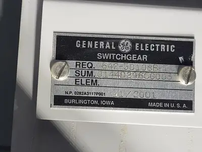 25kV 1200A 3ph Switchgear Unit w/ (2) Power Vac Breaker VB1 27.0-16-0
