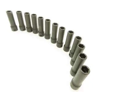 Williams 12M-609 IMP 3/8" Drive 9MM 6 Point Impact Socket Deep 2-1/8"L Lot of 13