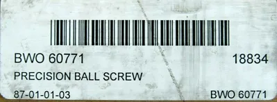 NEW BARNES IND BWO-60771 PRECISION BALL SCREW 18834 86" BWO60771