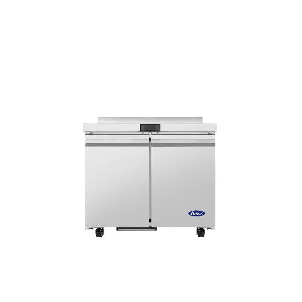 New | in-Stock Atosa New Atosa AWR36SD 36" Worktop Refrigerator with Backsplash - Commercial Prep Refrigerator Worktop Refrigerators Illinois US | Falcon Restaurant Supply #1373616