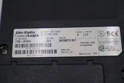 ALLEN BRADLEY AB 1756-IB16 /A SERIES A INPUT MODULE 1756IB16 STK 3534A