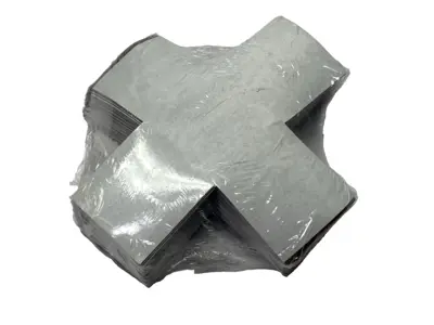 NEW SAFETYTAC SQUARED X'S BROWN FLOOR MARKING STICKER 6" X 6" X 2" PKG OF 25