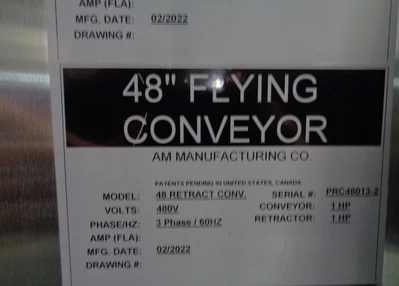 Used AM MFG CONVEYOR SYSTEM Belt Conveyors California US | BakeryEquipment.com #1554465