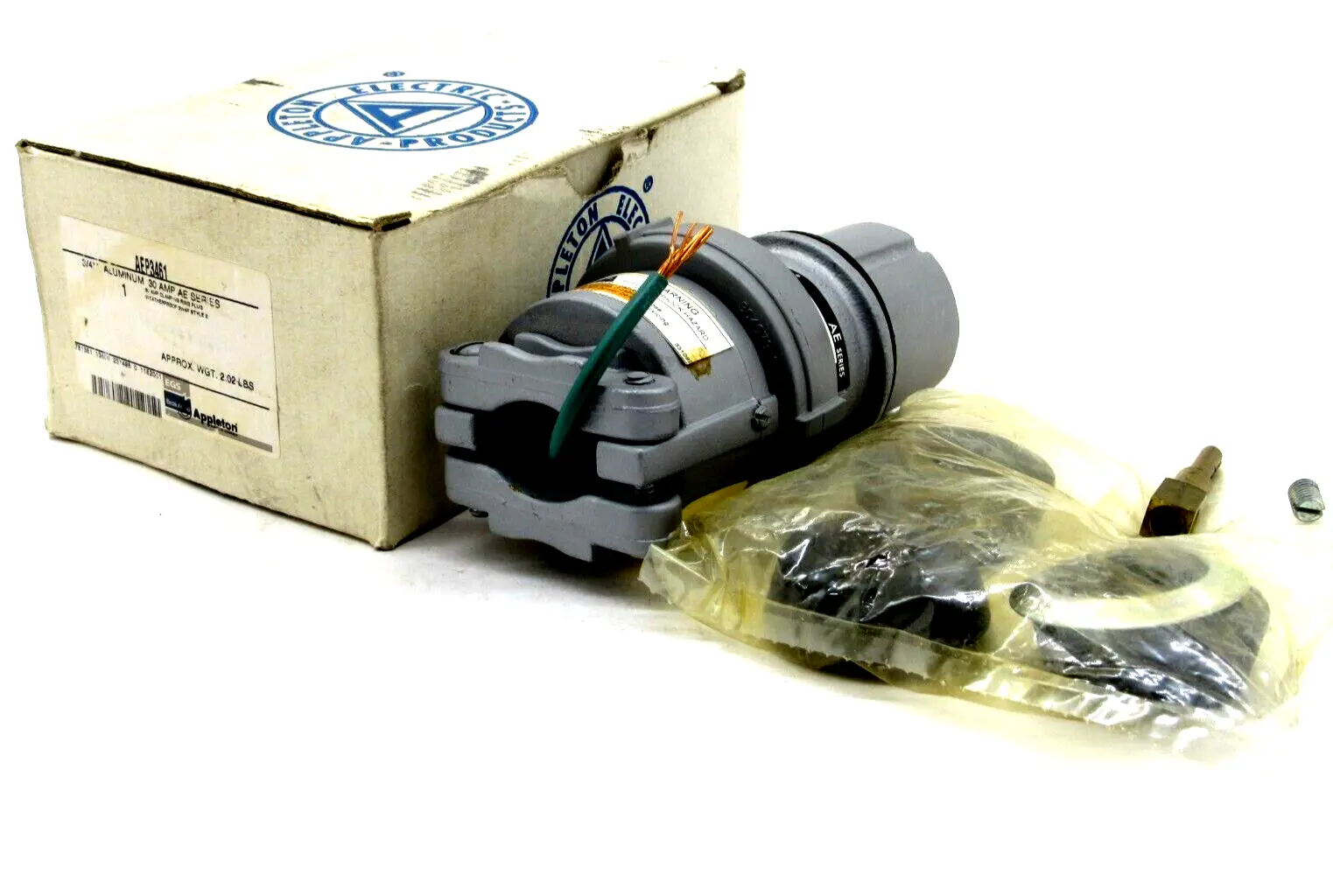 NEW APPLETON AEP3461 3/4" ALUMINUM PLUG 30AMP AE SERIES
