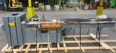 SHANKLIN F-5A AUTOMATIC SIDE SEAL SHRINK SYSTEM WITH SHANKLIN T-7XL HEAT TUNNEL