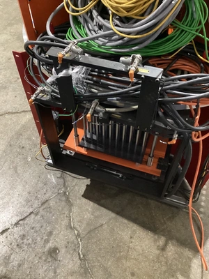 Rotary Indexing Table w/ Perforated Downdraft Surface for Welding/Assembly USED