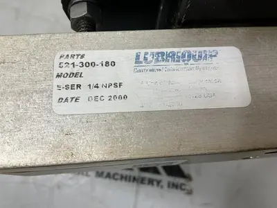 USED LUBRIQUIP TRABON E-SER 1/4 NPSF