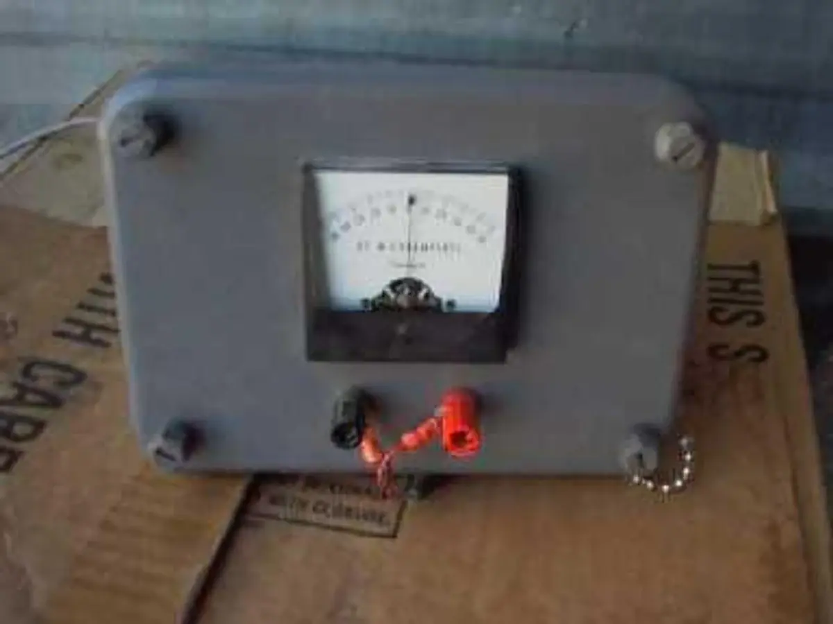 QTY. 1. DC MICROAMPERES METER SCALE READS 50 TO 50...
