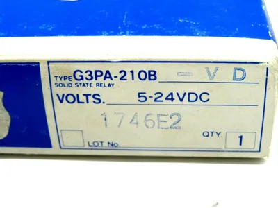 NEW OMRON G3PA-210B-VD SOLID STATE RELAY 5-24VDC 32A-A10-VD G3PA210BVD