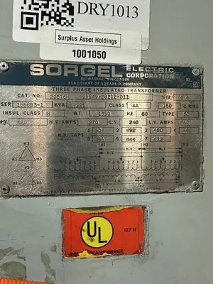 Used SORGEL _UNKNOWN_ Transformers | Surplus Asset Holdings #1203106