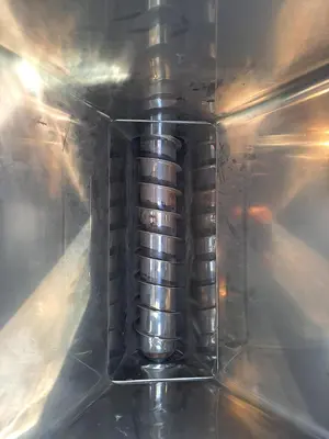 Feeder, Screw, 3" Diameter x 24" Long, Stainless Steel, 1 HP, (2) #5991636