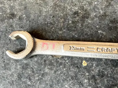 CRAFTSMAN -VA- 44177  13mm  x  14mm Flare Nut Metric Wrench  USA Hand Tool