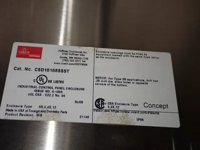 USED NVENT CSD16168SSST