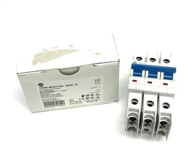 USED ALLEN-BRADLEY SER. D CIRCUIT BREAKER 3-POLE 15A