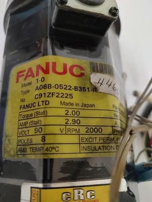Used FANUC A06B-0522-B351-R Servo Motors Kentucky US | Edwards Industrial Repair #1308185
