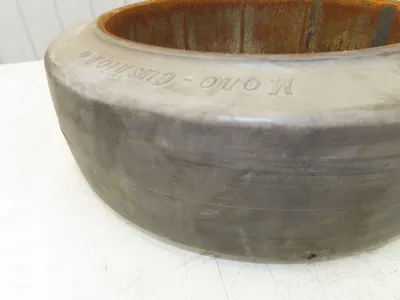 Monarch 21x7x15 Mono-Cushion Forklift Tire Smooth Solid Press-on Gray Non-Mark