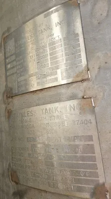 2017 STAINLESS TANK, INC. 450 Gallon 316L Full Vacuum Vessel VESSELS (Pressure rated tanks) | EcReCon Inc (6)