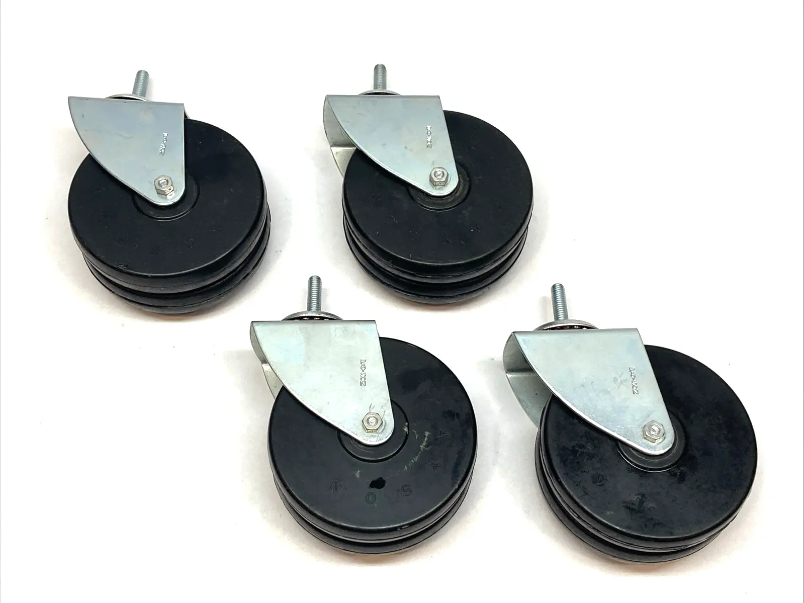 Used Payson Casters Heavy Duty Dual Wheel Caster 5" LOT OF 4 Casters Michigan US | Maverick Industrial Sales #1394886