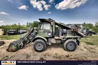 Used 1988 DAIMLER-BENZ UNIMOG 419 Backhoe Loaders North Dakota US | Proxy Equipment #1377985
