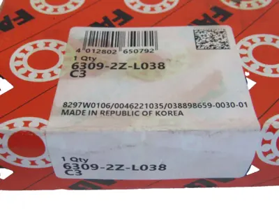 NEW FAG BEARINGS 6309-2Z-L038C3 ROLLER BEARINGS 63092ZL038C3