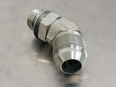 45 Deg Elbow Adapter M-08 ORB X M-10 JIC 1/2" x 5/8" (Bag of 10)