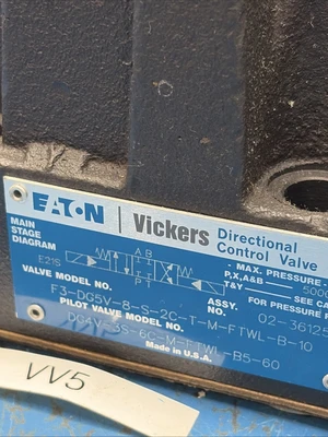 New | in-Stock Eaton F3DG5V8S2CTMFTWLB10 Valves/Fittings Indiana US | J&J Industrial Supply #1354724