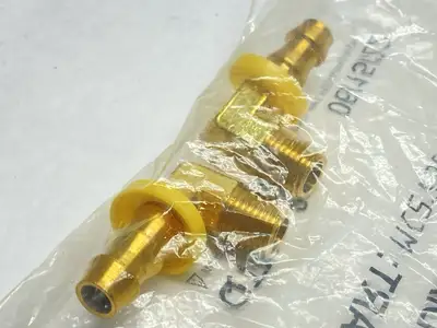 NEW DIXON PUSH-ON HOSE BARB ADAPTER ELBOW 3/8" NPT X 3/8" HOSE LOT OF 2