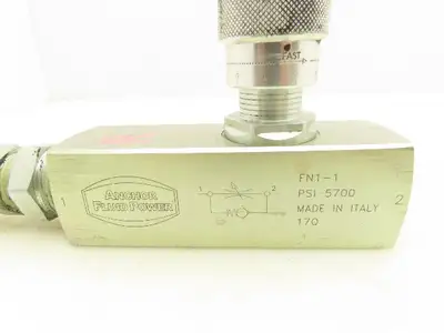 Anchor Fluid Power FN1-1 Carbon Steel Flow Control Valve 1" NPT 5700 PSI 40 GPM