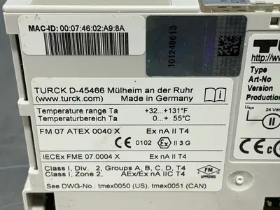 Used TURCK BL20PGENDNJA PLC Processors Ohio US | HGR 24 #1550044