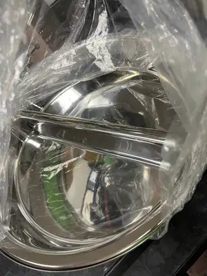 New | in-Stock Steelite New Haber & Son Steelite Stainless Round Induction Chafer 2.0 Gal with Hinged Lid Smallwares Illinois US | Falcon Restaurant Supply #1375897