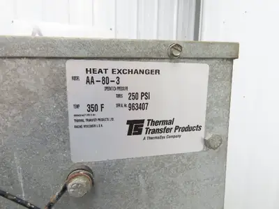 Used THERMAL TRANSFER _UNKNOWN_ Heat Exchangers Indiana US | Arrow Industrial #1365844