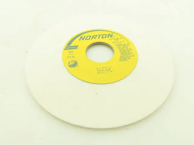 Norton 10 X 3/16 X 2 38A54-I8VBE Grinding Wheel 2290 RPM Max 322159 11/94 2" ID