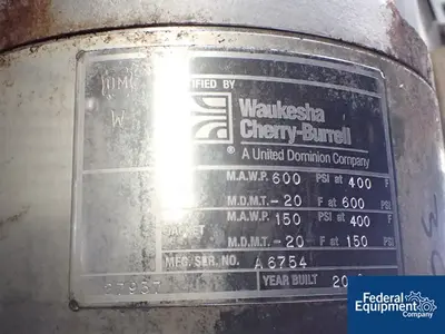 USED Votator 6" x 36" Votator Scrapped Surface Heat Exchanger, S/S