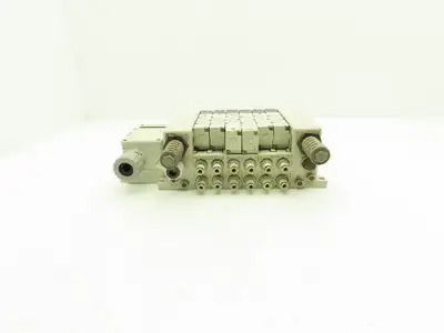 SMC VQ4101-5W/VQ4301-5W Pneumatic Solenoid Valve 6-Station Manifold 24VDC