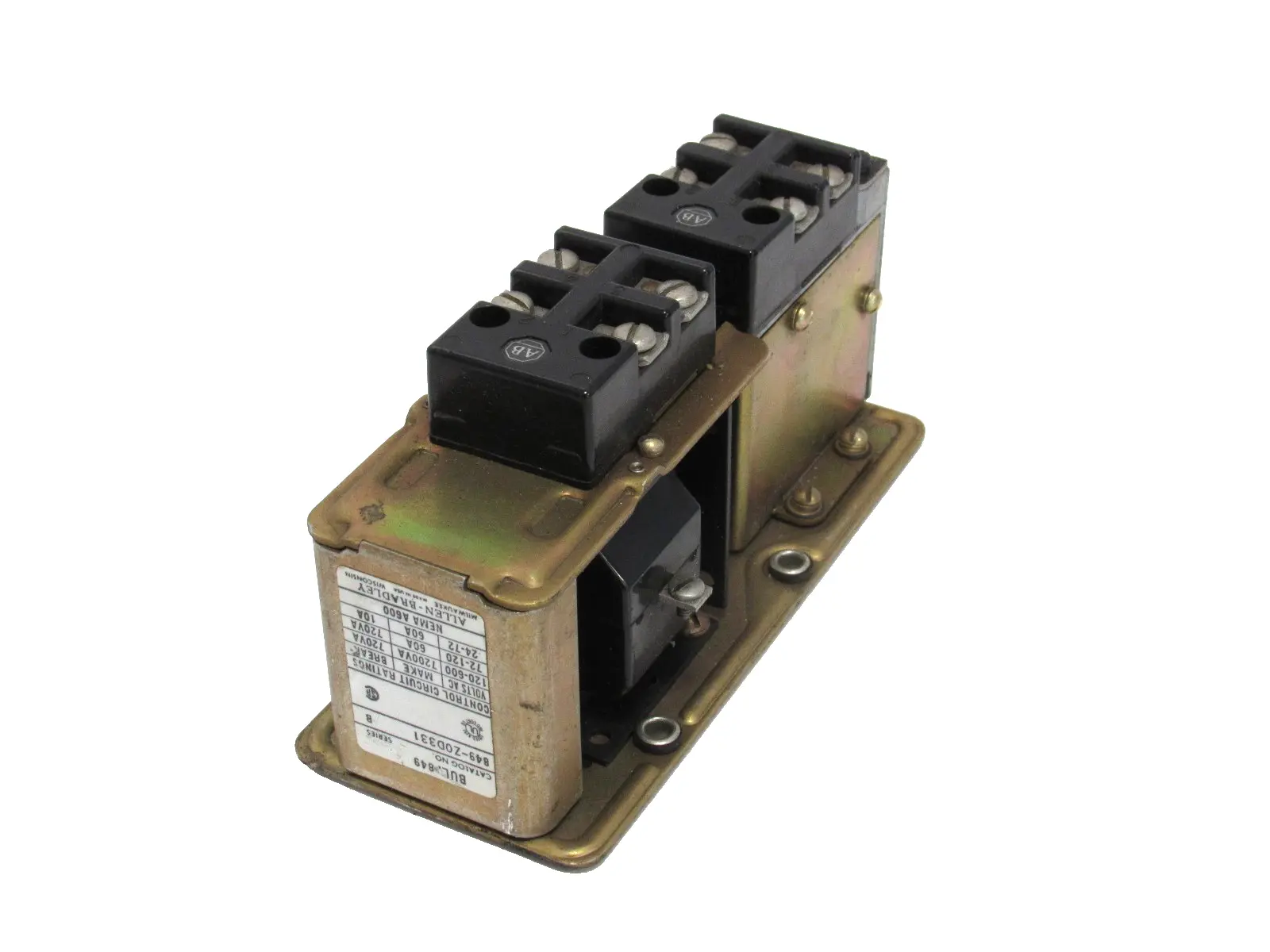 ALLEN BRADLEY 849-Z0D331 PNEUMATIC TIMER SER.B 120V 849Z0D331 (NEW SURPLUS)