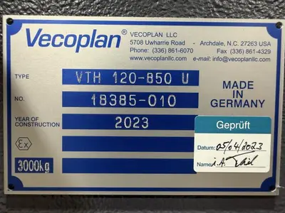 Used VECOPLAN VTH End Matchers Pennsylvania US | RT Machine Company #1453255
