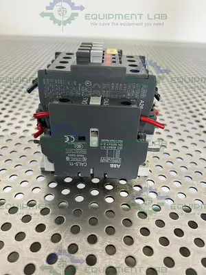 USED ABB A26-30-10 CONTACTOR  W/ ABB CAL5-11 AUX CONTACT BLOCK