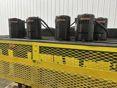 8 SPINDLE X 24" X 86" CEMCO MULTI-HEAD GANG DRILL & BORING MACHINE: STOCK #22927