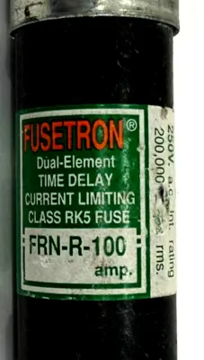 NEW LOT OF 13 FUSETRON FRN-R-100 TIME DELAY FUSES FRNR100